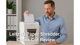 📝 Leitz IQ Paper Shredder, Cross Cut Review 🔄