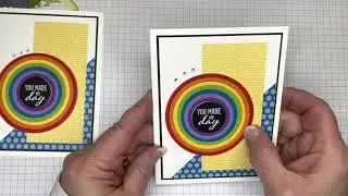 3 Cards Using Layering Circles and FREE Tutorial