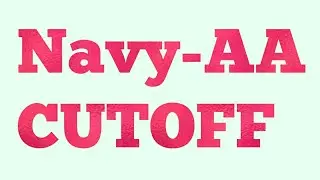 Navy-AA Cutoff