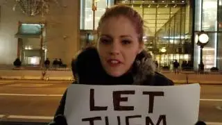 60 SECOND VLOG PROTEST @ TRUMP TOWER: The Hypocrisy of Banning Foreign Scientists From the US