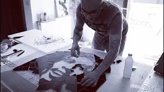 BOB MARLEY STENCIL & MOSAIC