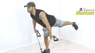 Fitness at Home Hamstrings Exercise - Unilateral Stiff Resistance Band