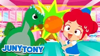 🦖🍭 Toko Permen Dinosaurus | Lagu Dino | Lagu Anak Anak | JunyTony Bahasa Indonesia