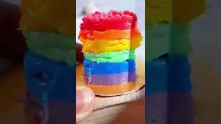 Handmade Rainbow Miniature Cake