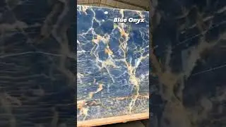 Blue Onyx Slabs | Natural Stone #decoration #stone #shorts #video