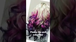 Cool vibrant hair color ❤️