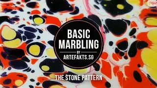 Basic Marbling for Beginners by Artefakts: The Stone Pattern