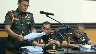 Pembacaan Vonis pada sidang MILITER 