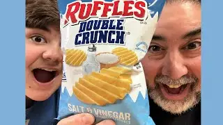 NEW Ruffles Double Crunch Salt & Vinegar Chips