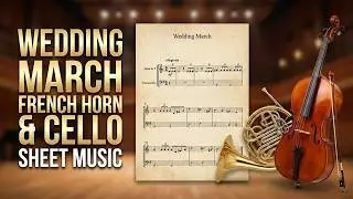 mendelssohn wedding march french horn and cello sheet music