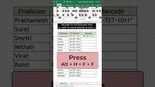 Bar Code like this in Excel