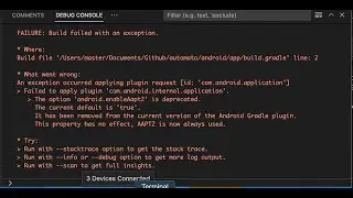 Flutter The option 'android.enableAapt2' is deprecated | Flutter | android.enableAapt2