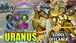 URANUS TOP 1 GLOBAL GAMEPLAY 2020 | Uranus best build and emblem - Mobile legends