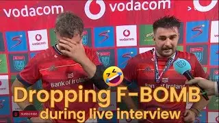 Watch Peter O'Mahony React to John Hodnett's F-bomb during Man of the Match interview #rugby