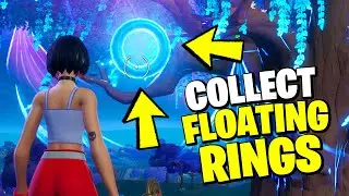 Collect Floating Rings near Reality Falls & FLOATING RINGS LOCATIONS (Fortnite)