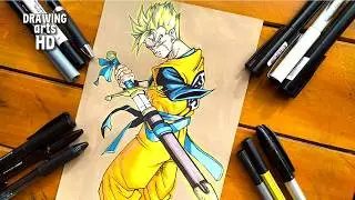 How to Draw Future Gohan Sword Version