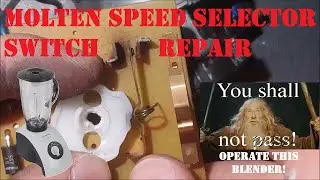 Bosch Blender molten speed selector switch repair