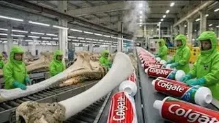 From Animal Bones to Toothpaste 🦴➡️🪥 | How Toothpaste Is Made Inside Factories (Educational 