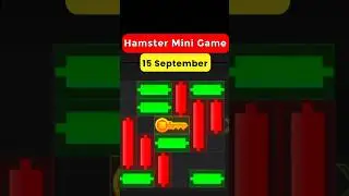 Hamster kombat mini game today |&nbsp;Hamster kombat mini game key | 15 September hamster kombat new key