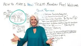 How to Make a New Team Member Feel Welcome - Project Management Training