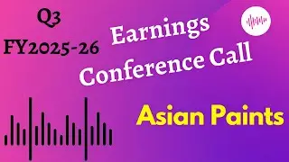 Asian Paints share Q3 FY2025-26 Earnings Conference Call ||