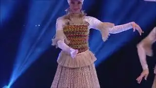 Tribal African dance show grass ladies bird - S