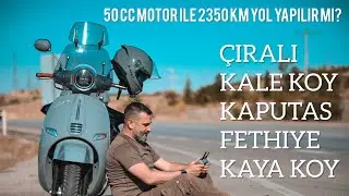 50cc Motorla Çıralı’dan Fethiye’ye: Kaputaş, Kale Köyü ve Kayaköy drone Turu”