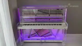 Delivery of a Lucid iDyllic Transparent Upright Piano