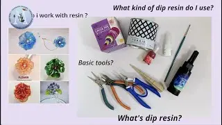 [Wire Flower/Resin Art / Dip Resin Art] Start working  with Resin to create flowers? #resinart #diy