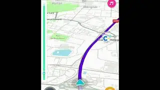 tout un trajet avec Waze