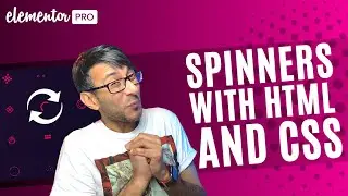 Elementor Wordpress Tutorial - Spinners with HTML and CSS