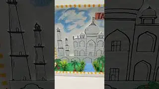Tajmahal model easy to make #tajmahal #tajmahalmodel #shortsfeed #shorts #shortsyoutube #shortsviral