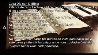 Palabra de Dios: Lectura bíblica diaria católica, Lecturas de Hoy 18 de enero de 2026
