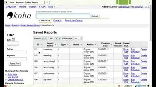 EXPORTING REPORTS IN KOHA 3 6