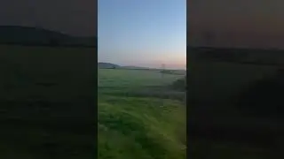 Sunset view From Train in Ukraine 🇺🇦 | During war    #trainvideo #ukrainewar #ukrainevlog
