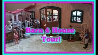 🐎NEW! Schleich Horse House, Barn And Stable Tour!🐎First Day TV🌷