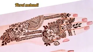 Live Floral Mehndi Design 🌸 | Real Flower Mehndi Look | Bridal Trend 2026