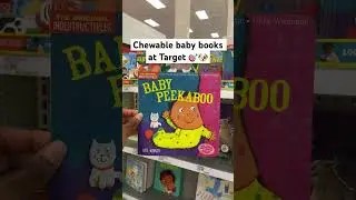 Does your baby chew on books? #shopwithme  #booksforbabies #indestructible #targethaul #targetfinds￼
