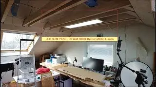 LED Panel 120x30 SLIM 40W Deckenleuchte als Daylight Licht im B&uuml;ro. 5200LM Lumen 6000 Klevin Blanco