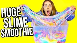 $500 giant slime smoothie! mixing all my slime collection + iphone x giveaway! nichole jacklyne