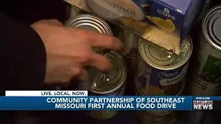 Community Partnership of Southeast Missouri holds inaugural food drive