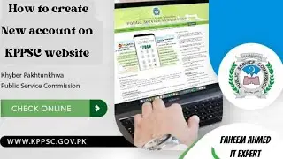 How to create a new account on KPPSC official website?