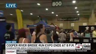 VIDEO: Cooper River Bridge Run Expo ends at 8 p.m. at the Charleston Area Convention Center