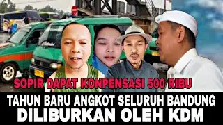 Di malam tahun baru angkot di liburkan ucap KDM Dan setiap sopir dapat 500 ribu
