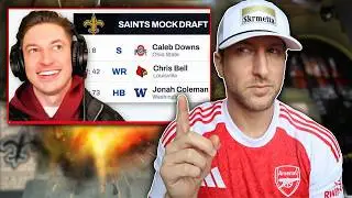 New Orleans Saints FULL 3-Round Mock Draft | James Skrmetta Reacts