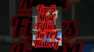 Top 5 batters with most fifties in ipl history#shorts#cricket