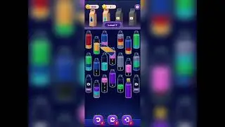 water puzzle Sort color Jam level 7