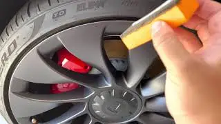 TESLA Model 3 PERFORMANCE Adam's Graphene CERAMIC Tire Protectant & Shine Application