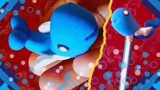 How To Make ADORABLE Dolphin Pencil Toppers with Polymer Clay #diy #polymerclay #penciltopper