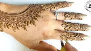simple  Gulf henna design henna tutorial  for back hand ll #short #shorts